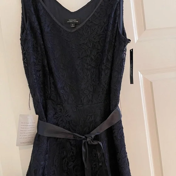 Tahari | Dresses | Tahari Navy Blue Lace Cocktail Dress | Poshmark